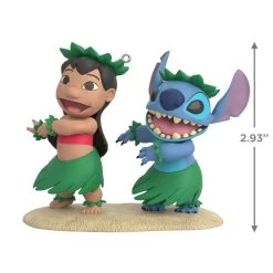 Hallmark Disney Lilo & Stitch Ohana Means Family Ornament -Hallmark Lilo Stitch in Hula Skirts Keepsake Ornament 2199QXD6597 03