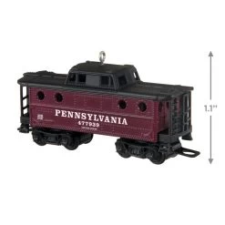 Hallmark Lionel® Pennsylvania K4 Caboose Metal Ornament -Hallmark Lionel Trains Red and Black Caboose Keepsake Ornament 2199QXI6379 03