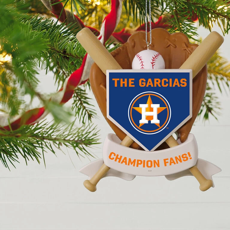 MLB Baseball Personalized Ornament, Astros™ 2 MLB Baseball Personalized Ornament, Astros™ - Image 2