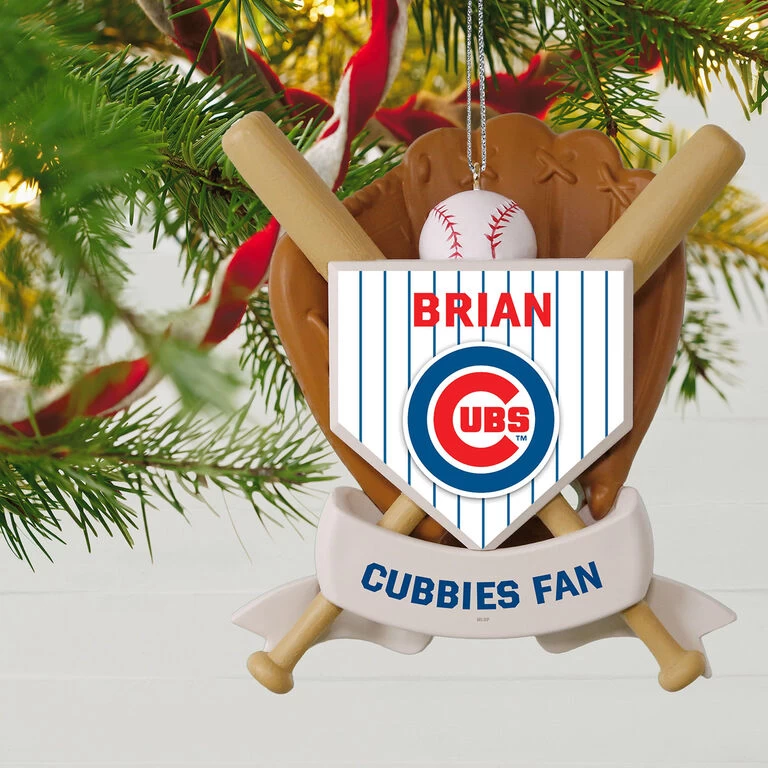 MLB Baseball Personalized Ornament, Cubs™ 2 MLB Baseball Personalized Ornament, Cubs™ - Image 2