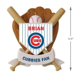 MLB Baseball Personalized Ornament, Cubs™ 9 MLB Baseball Personalized Ornament, Cubs™ -Hallmark MLB Baseball Personalized Ornament Cubs 2499QHE1913B102 04