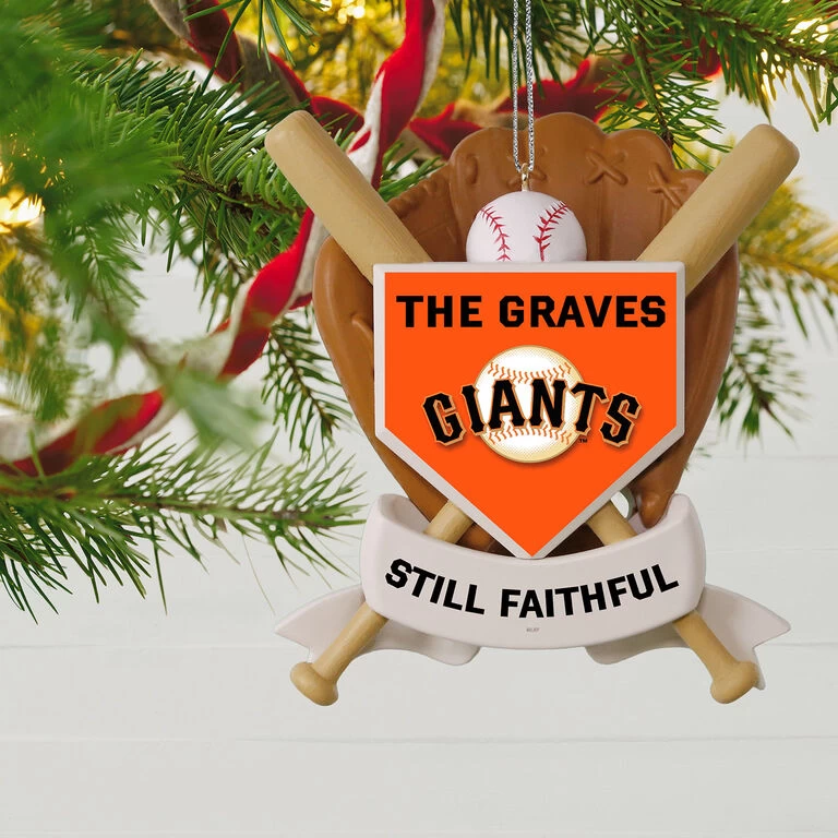 MLB Baseball Personalized Ornament, Giants™ 2 MLB Baseball Personalized Ornament, Giants™ - Image 2