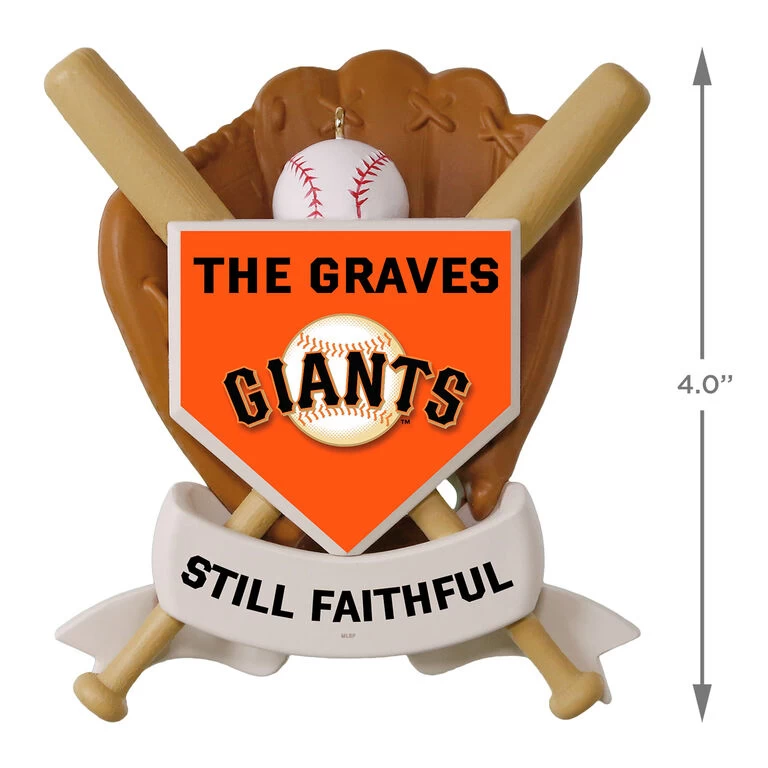 MLB Baseball Personalized Ornament, Giants™ 4 MLB Baseball Personalized Ornament, Giants™ - Image 4