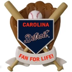 MLB Baseball Personalized Ornament, Tigers™ -Hallmark MLB Baseball Personalized Ornament Tigers 2499QHE1913B103 03