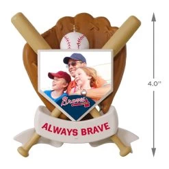 MLB Baseball Personalized Photo Ornament, Braves™ -Hallmark MLB Baseball Personalized Photo Ornament Braves 2499QHE1913B3 04