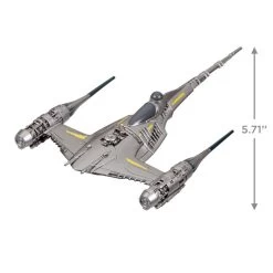Hallmark Star Wars: The Mandalorian™ The Mandalorian's N-1 Starfighter™ Ornament -Hallmark Mandalorian Starfighter Keepsake Ornament 2999QXI7119 03