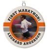 Marathon Ceramic Circle Personalized Photo Ornament