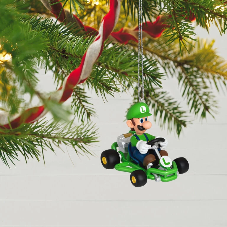Hallmark Nintendo Mario Kart™ Luigi Ornament 2 Hallmark Nintendo Mario Kart™ Luigi Ornament - Image 2