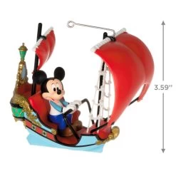 Hallmark Disney Peter Pan's Flight Off To Never Land! Ornament -Hallmark Mickey Peter Pan Pirate Ship Keepsake Ornament 2199QXD6569 03
