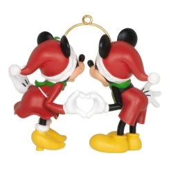 Hallmark Disney Mickey And Minnie A Season Of Love Ornament -Hallmark Mickey and Minnie Hands Heart Keepsake Ornament 2099QXD6667 06