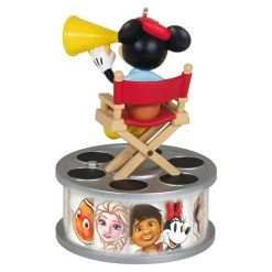 Hallmark Disney 100 Years Of Wonder Director Mickey Mouse Ornament With Light And Sound -Hallmark Mickey in Director Chair Keepsake Ornament 2999QXD6727 06