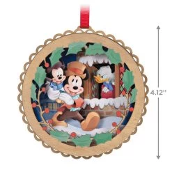 Hallmark Disney Mickey's Christmas Carol 40th Anniversary Papercraft Ornament -Hallmark Mickeys Christmas Carol Characters Keepsake Ornament 1999QXD6669 03