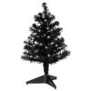 Hallmark Miniature Black Pre-Lit Christmas Tree, 18.75"