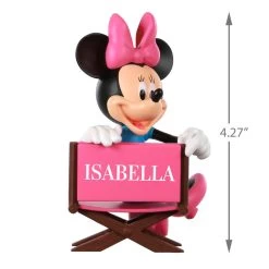 Hallmark Disney Minnie Mouse In Director's Chair Personalized Ornament -Hallmark Minnie Mouse Directors Chair Personalized Ornament 2499QHE1961B1 03