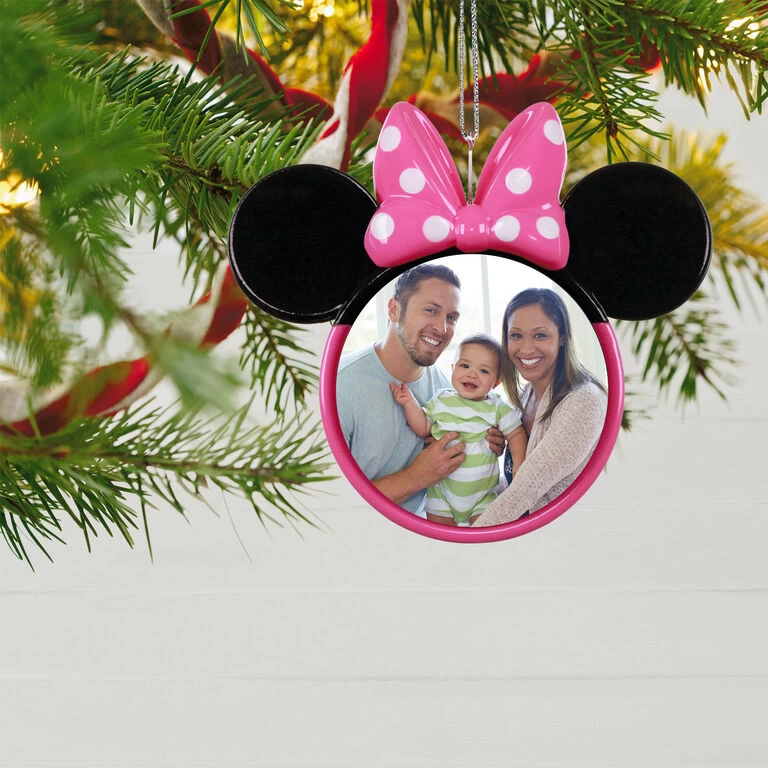 Hallmark Disney Minnie Mouse Ears Silhouette Personalized Photo Ornament 2 Hallmark Disney Minnie Mouse Ears Silhouette Personalized Photo Ornament - Image 2