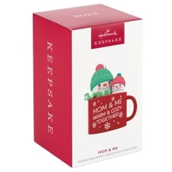 Hallmark Mom & Me Hot Cocoa Mug 2023 Ornament -Hallmark Mom Me Snowmen in Mug Keepsake Ornament 1599QGO2577 04