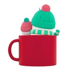 Hallmark Mom & Me Hot Cocoa Mug 2023 Ornament -Hallmark Mom Me Snowmen in Mug Keepsake Ornament 1599QGO2577 06