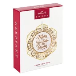 Hallmark Thank You, Mom Metal Ornament 9 Hallmark Thank You, Mom Metal Ornament -Hallmark Mom You Help Me Bloom Flower Keepsake Ornament 1799QHX3049 04