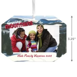 Hallmark Mountain Vacation Personalized Text And Photo Metal Ornament 5 Hallmark Mountain Vacation Personalized Text And Photo Metal Ornament -Hallmark Mountain Vacation Personalized Christmas Ornament 1OFM1001B9 03