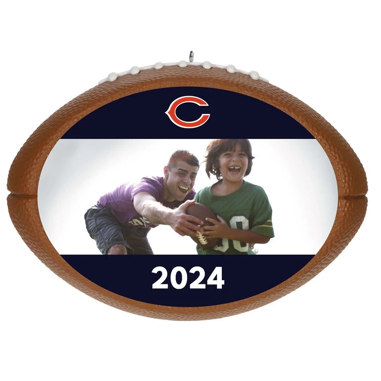 Hallmark NFL Football Chicago Bears Text And Photo Personalized Ornament 1 Hallmark NFL Football Chicago Bears Text And Photo Personalized Ornament