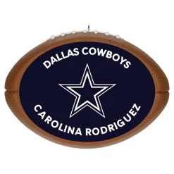 Hallmark NFL Football Dallas Cowboys Text Personalized Ornament