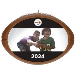 Hallmark NFL Football Pittsburgh Steelers Text And Photo Personalized Ornament