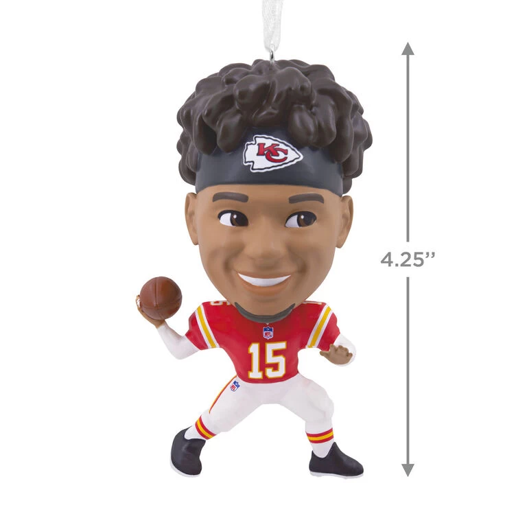 NFL Kansas City Chiefs Patrick Mahomes II Bouncing Buddy Hallmark Ornament 3 NFL Kansas City Chiefs Patrick Mahomes II Bouncing Buddy Hallmark Ornament - Image 3