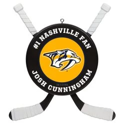 NHL Hockey Personalized Ornament, Nashville Predators®