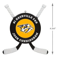 NHL Hockey Personalized Ornament, Nashville Predators® -Hallmark NHLHockey Personalized Ornament Nashville Predators 2499QHE1925B15 03