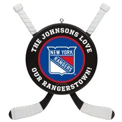 NHL Hockey Personalized Ornament, New York Rangers®