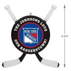NHL Hockey Personalized Ornament, New York Rangers® -Hallmark NHLHockey Personalized Ornament New York Rangers 2499QHE1925B11 03