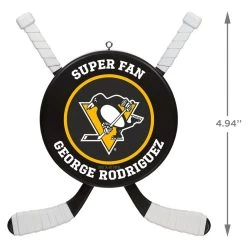 NHL Hockey Personalized Ornament, Pittsburgh Penguins® 8 NHL Hockey Personalized Ornament, Pittsburgh Penguins® -Hallmark NHLHockey Personalized Ornament Pittsburgh Penguins 2499QHE1925B12 03