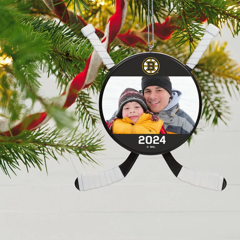 NHL Hockey Personalized Photo Ornament, Boston Bruins® 2 NHL Hockey Personalized Photo Ornament, Boston Bruins® - Image 2