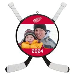 NHL Hockey Personalized Photo Ornament, Detroit Red Wings®