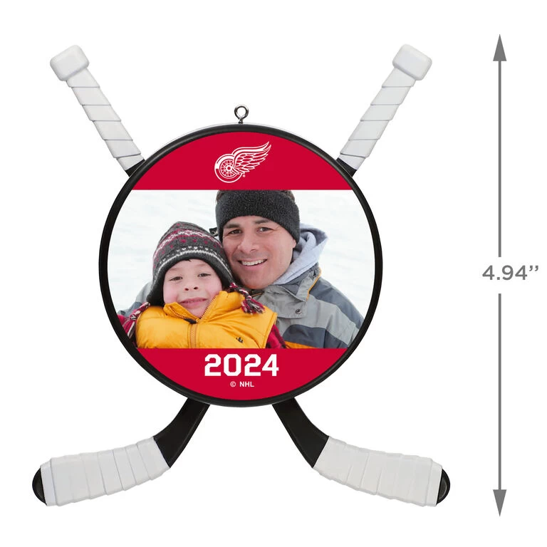 NHL Hockey Personalized Photo Ornament, Detroit Red Wings® 3 NHL Hockey Personalized Photo Ornament, Detroit Red Wings® - Image 3