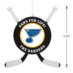 NHL Hockey Personalized Ornament, St. Louis Blues® 8 NHL Hockey Personalized Ornament, St. Louis Blues® -Hallmark NHLSt. Louis Blues Hockey Personalized Ornament 2499QHE1925B16 03