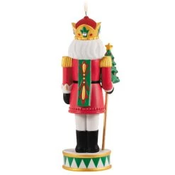 Hallmark Noble Nutcrackers Special Edition Porcelain Ornament -Hallmark Nutcracker With Tree Keepsake Ornament 3499QGO2979 06