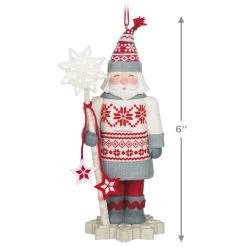 Hallmark Noble Nutcrackers Snowfall Prince Ornament -Hallmark Nutcracker in Sweater Keepsake Ornament 2499QXR8147 03