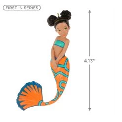 Hallmark Mythical Mermaids Ornament -Hallmark Orange and Blue Mermaid Keepsake Ornament 1799QXR8257 03