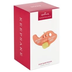 Hallmark Our Babymoon 2023 Wood Ornament -Hallmark Our Babymoon Wood Airplane Keepsake Ornament 1999QHX3099 04