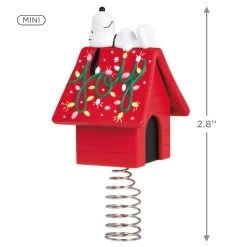 Hallmark Mini The Peanuts® Gang Snoopy Christmas Tree Topper And Tree Skirt, Set Of 2 -Hallmark Peanuts Snoopy Mini Keepsake Tree Skirt and Topper 2599QSB6249 03