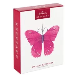 Hallmark Brilliant Butterflies Ornament 9 Hallmark Brilliant Butterflies Ornament -Hallmark Pink and Purple Butterfly Keepsake Ornament 1799QXR8077 04