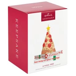 Hallmark O Pizza Tree Ornament -Hallmark Pizza Christmas Tree on Boxes Keepsake Ornament 1799QGO2857 04