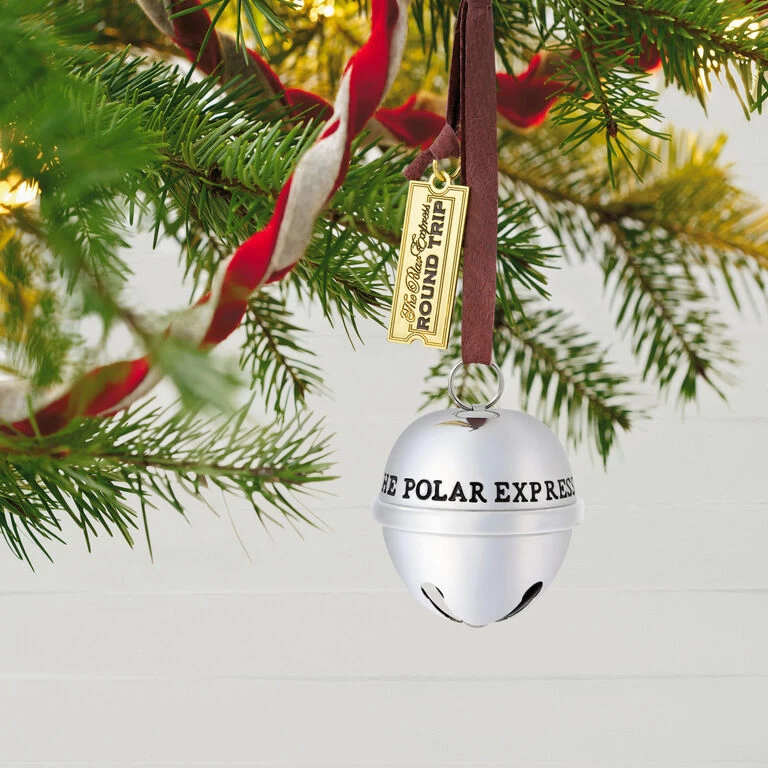 Hallmark The Polar Express™ Santa's Sleigh Bell 2023 Metal Ornament 2 Hallmark The Polar Express™ Santa's Sleigh Bell 2023 Metal Ornament - Image 2