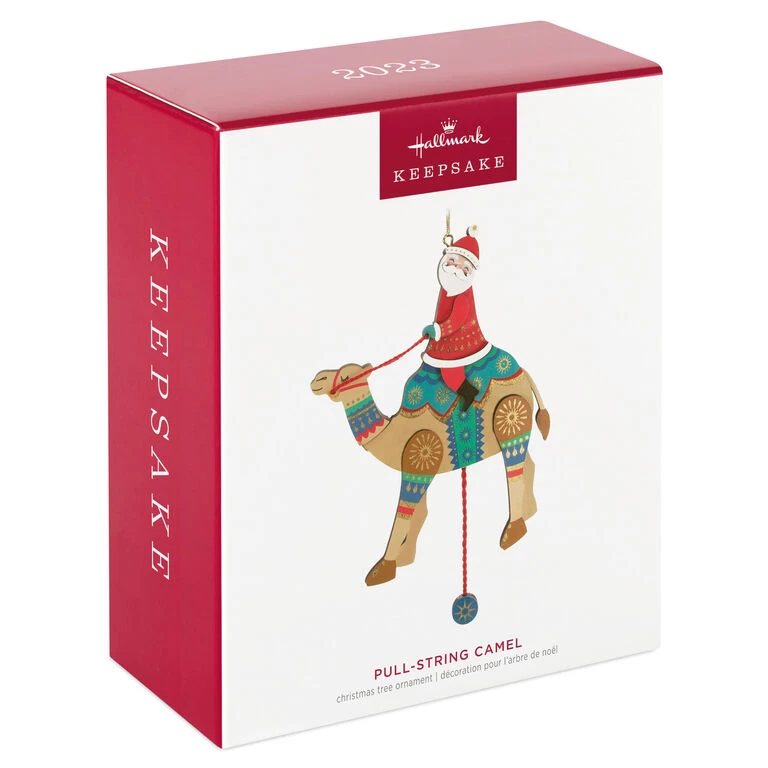 Hallmark Pull-String Camel With Santa Wood Ornament 4 Hallmark Pull-String Camel With Santa Wood Ornament - Image 4