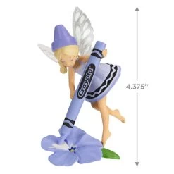 Hallmark Crayola® Periwinkle Fairy Ornament -Hallmark Purple Fairy With Crayola Crayon Keepsake Ornament 1899QXI7337 03