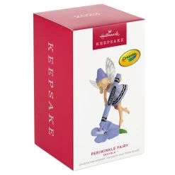 Hallmark Crayola® Periwinkle Fairy Ornament -Hallmark Purple Fairy With Crayola Crayon Keepsake Ornament 1899QXI7337 04