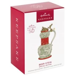 Hallmark Beer Stein Special Edition 2023 Ornament -Hallmark Red Green and Gold Beer Stein Keepsake Ornament 1999QGO2807 04