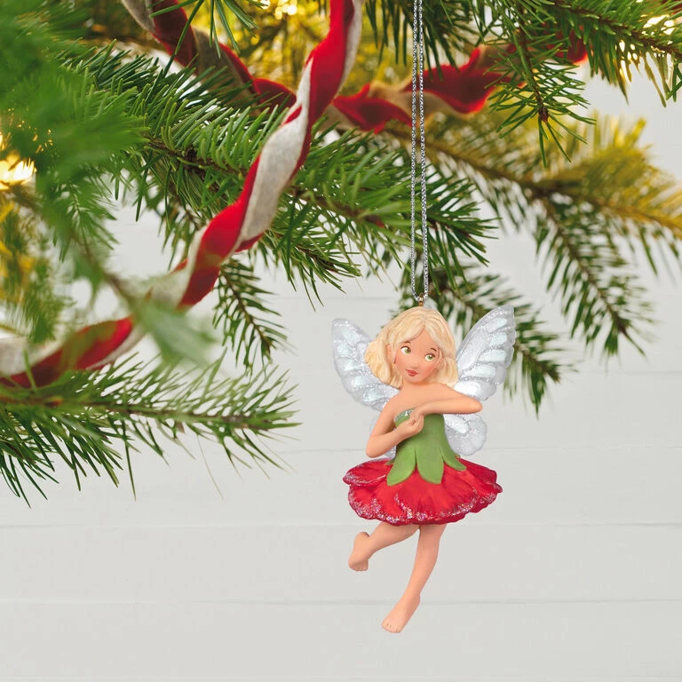 Hallmark Fairy Messengers Carnation Fairy Ornament 2 Hallmark Fairy Messengers Carnation Fairy Ornament - Image 2