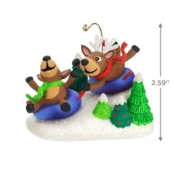 Hallmark Reindeer Antics Ornament -Hallmark Reindeer on Snow Tubes Keepsake Ornament 2499QGO2747 03